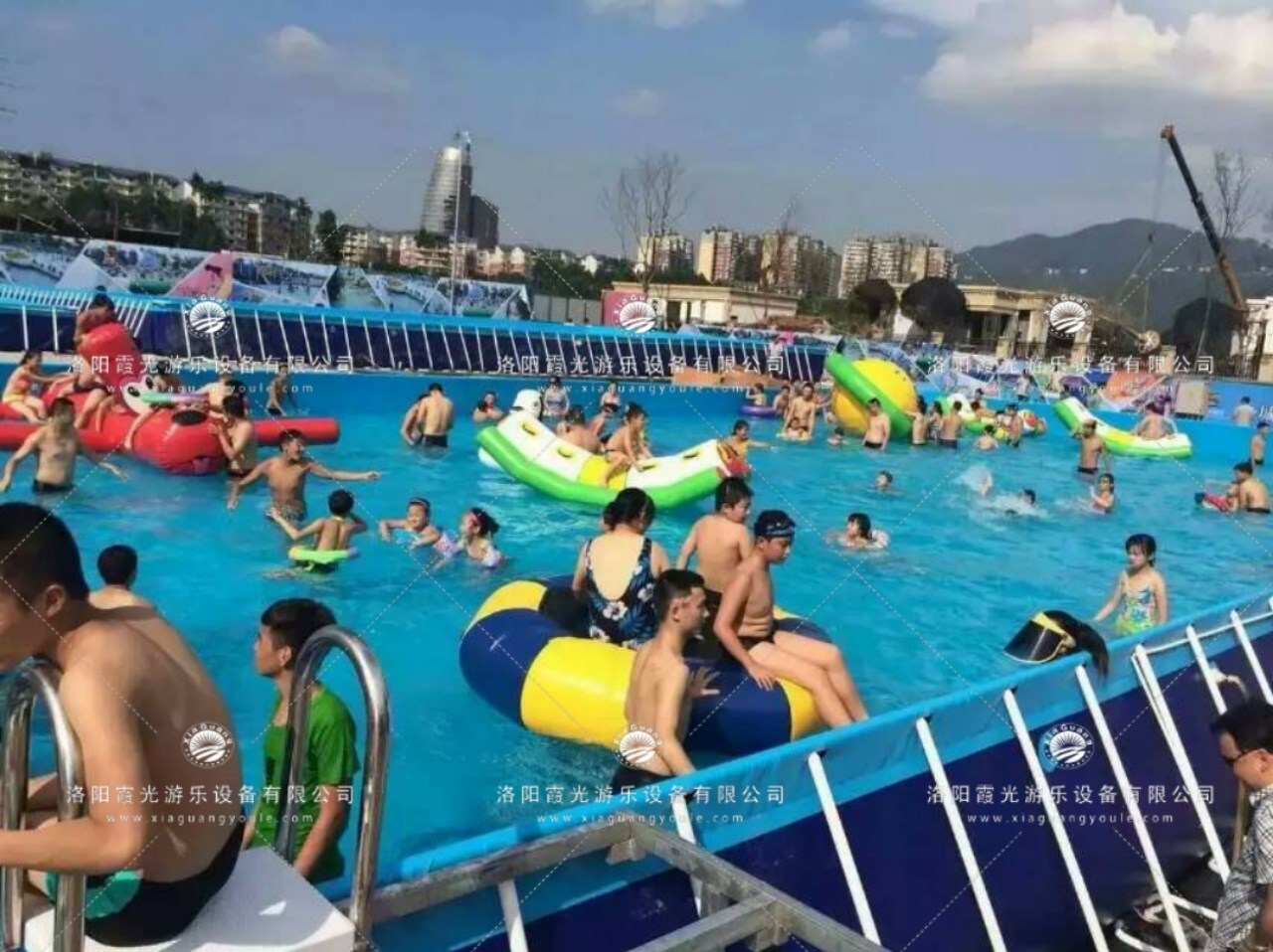 斗门支架泳池